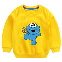 Toddler Baby Boys Sweatshirt Children Hoodi Babi Pullover Children's Hoodies Kids Sesame Street Elmo Catoon Clothes Long Sleeve 2024 - buy cheap