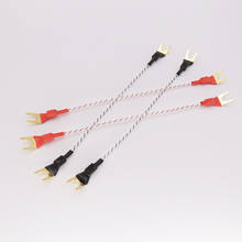 Hi-End audio Set/4pcs speaker cable jumper cable audio jumper cable audio speaker jumper cable 15cm 2024 - buy cheap