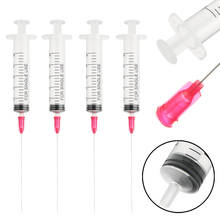 4pcs/set 10ml Clear Syringe Transparent Injection Syringe with 4pcs Blunt Needle for Home Office Refill Ink Cartridges 2024 - buy cheap