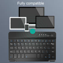 Vococal-miniteclado portátil ultradelgado, compatible con Bluetooth, teclado inalámbrico de escritorio para Android iOS, Windows, portátil y tableta 2024 - compra barato