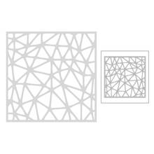 2020 New Square Background Metal Cutting Dies For DIY Embossing Pyramid Pattern Decoration Greeting Card Cut Paper Scrapbooking 2024 - buy cheap