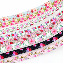 DUWES 3/8'' 50yards Floral Rose Flowers printed grosgrain ribbon Accessory hairbow headwear DIY decoration 9mm D1487 2024 - buy cheap
