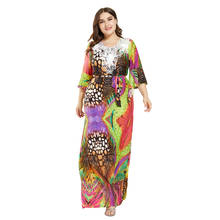 Muslim Women Abaya Bohemian Long Maxi Party Dress Holiday Beach Kaftan Islamic Robe Cocktail Gown Arab Jilbab Plus Size Caftan 2024 - buy cheap