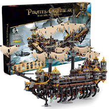 Building Blocks Pirates of the Caribbean Boat Model 71042 Silent Mary DIY Toys for Kids Birthday Gift Toys 2024 - buy cheap