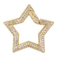 Juya-parafusos decorativos com fecho em forma de estrela, parafuso, corrente de malha, pingente, fabricação de jóias, diy 2024 - compre barato