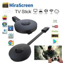 Miracast Android TV Stick MiraScreen WiFi ТВ ключ приемник 1080P дисплей DLNA Airplay медиа стример адаптер 2024 - купить недорого