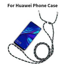 Funda con correa y cordón para Huawei Honor 20 10 9 Lite 9X 8X 10i V20 30, funda con cordón para P Smart Z Y5 Y6 Y7 Y9 Prime 2019 2024 - compra barato