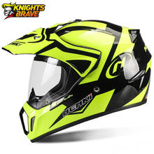 Capacete de motocicleta com certificação dot, capacete fechado com material abs para motocicleta, aventura, motocross, masculino 2024 - compre barato