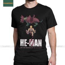 He-Man And The Masters Of The Universe, Акира, мужские футболки из чистого хлопка, Забавные футболки с круглым вырезом, футболки с коротким рукавом, одежда с графическим рисунком 2024 - купить недорого