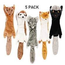 Pet Dog Cat Plush Dog Toys Squeak Chew Sound Toy Fit For All Pets Long dog Plush Toys For Cleaning Teething 2024 - buy cheap