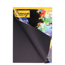 A4/A5 Black Sketch Book Diary for Drawing Painting Graffiti Soft Cover Black Paper Sketch Book Notebook Office School Supplies Gift 2024 - buy cheap