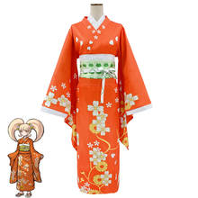 DanganRonpa 2 Hiyoko Saionji Cosplay Costume Girls Dress Women Kimono Halloween Carnival  Uniforms Fancy Suit japanese kimono 2024 - buy cheap