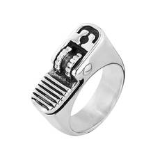 Anillo de encendedor de cigarrillos para hombre, joyería de acero inoxidable, nuevo estilo, anillo de dedo de motorista, venta al por mayor, SWR0979A 2024 - compra barato