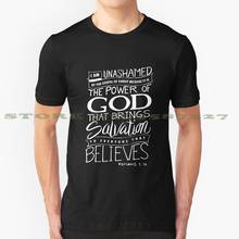 I Am Unashamed Of The Gospel - Bible Verse Christian Graphic Custom Funny Hot Sale Tshirt Great Gift Jesus Christ Bible God 2024 - buy cheap
