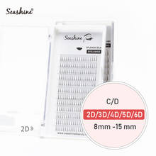 Seashine Premium 2D 3D 4D 5D 6D 7D Pré Feita Russo Fã Volume de Cílios Extensão Russa Volume Premade Cílios Cílios extensões