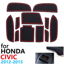 Anti-Slip Rubber Cup Cushion Door Groove Mat for Honda Civic MK9 1.8L 2.0L 2012~2015 Accessories mat for phone 2013 2014 2024 - buy cheap