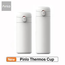 Pinlo Thermos Cup 400ml/530ml Portable Stainless Steel Vacuum Cup Flask Water Bottle Insulation Lock Single Hand On Mug Cup 2024 - buy cheap