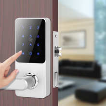 Cerradura de puerta con contraseña para apartamento, dispositivo de cierre inteligente con Bluetooth, tarjeta de Control de aplicación remota, desbloqueo de llave mecánica 2024 - compra barato