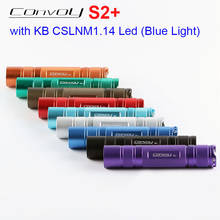 Convoy S2 Plus with KB CSLNM1.14 Blue Light Led Linterna Torch 18650 Flash Light Tactical Lanterna Portable Lamp Mini Latarka 2024 - buy cheap