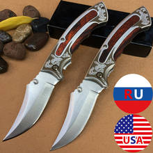 8" Folding Knives Hunting Personality Outdoor Utility Knife Survive Porous Titanium  Fruit Portable Knife Blade 2024 - buy cheap