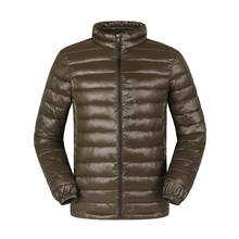Jaqueta masculina de inverno, casaco acolchoado de algodão para homens, quente, cor sólida, outono 2024 - compre barato