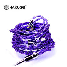 Трехэлементный кабель FENGEU HAKUGEI Zi TianLing Mix Litz из серебристого сплава Hi-Fi для наушников, кабель MMCX 2Pin 0,78 мм A2DC IE80/80S 2024 - купить недорого