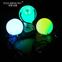 Bolas POI LED brillantes para danza del vientre, accesorios de rendimiento, RGB, 3 uds. 2024 - compra barato