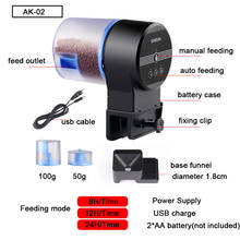 Automatic Aquarium Food Feeder 2 Sizes Feeding Box Fish Tank Auto Timer Fish Feeder Aquarium Accessories 8/12/24H Feeding Timer 2024 - buy cheap