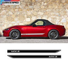 Car Door Side Skirt Sticker Racing Styling Sport Stripes For Mazda MX-5 3 Doors Auto Body Decor Vinyl Decals Exterior Accessorie 2024 - buy cheap