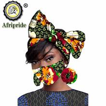 African Headwrap for Women Hair Accessories Turban Ladies Hair Accessories Scarf Match Print Head Scarf Earrings Mask S20H020 2024 - buy cheap
