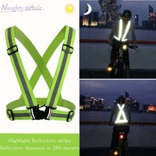 High-brightness Reflective Belt Night Running Jersey Vest Adjustable FOR DUCATI MONSTER 797/821/1200 monster 696 1098 2024 - купить недорого