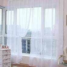Современные радужные сплошные тюлевые занавески для окна, занавески для гостиной, занавески, драпированные панели, отвесная спальня 2024 - купить недорого