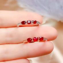 Genuine Ruby Natural And Real Ruby Ring Gemstone Wedding Engagement Ring Fine Jewelry Wholesale 2024 - buy cheap