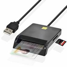 USB SIM Smart Card Reader For Bank Card IC/ID EMV SD TF MMC Cardreaders USB-CCID ISO 7816 for Windows 7 8 10 Linux OS 2024 - buy cheap