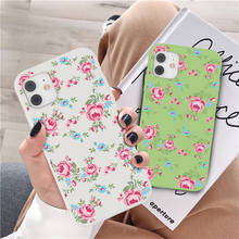 Moda flores caso de telefone para o iphone 13 12 11 pro max 12 mini xs max x xr 7 8 plus se 2020 6s dos desenhos animados bonito floral volta capa 2024 - compre barato