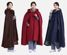 Capa de Meditación Budista cálida para hombre y mujer, traje zen de shaolin, capa de kung fu, traje de Buda para invierno 2024 - compra barato