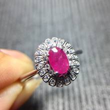 Real ruby ring Free shipping Natural real ruby 925 sterling silver Finger rings 2024 - buy cheap