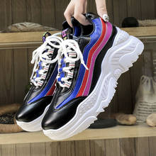 Women Platform Sneakers Spring Autumn Sneakers Breathable Women Shoes Lace Up Comrfortable Platform Woman Chunky Shoes 2024 - купить недорого