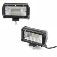 Krator 2PCS 5inch 72W LED Work Light Bar Flood Wide LED Lamp For OFFROAD SUV Boat ATV 12V 24V Waterproof 2024 - buy cheap