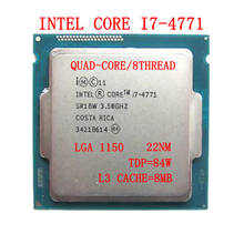 Intel Core i7-4771 i7 4771 Processor  Quad-Core 3.5GHz  8MB 84W LGA 1150 Desktop  CPU 2024 - buy cheap