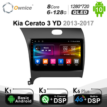 Ownice-radio con GPS para coche, reproductor Multimedia con Android 10,0, ocho núcleos, DVD, 6G + 128G, Navi, DSP, 4G, para Kia Cerato 3 YD, 2013-2017, 1280x720 2024 - compra barato