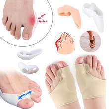 2Pair Thumb Correction Adjuster Toe Hallux Valgus Protector Separator Feet Care Tool Soft Pedicure Socks Bunion Straightener 2024 - buy cheap