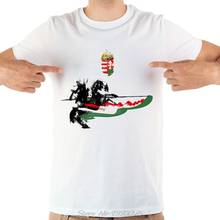 Hungary Cavalry Knight Artistic T Shirt Men 2018 Summer New White Casual O-neck Cool Hungarian Hussar Tshirt 2024 - buy cheap