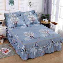 Ruffle Decoration Bed Skirt Textile Bed Sheet + Pillowcase Household Bedding Multiple Large Size Mattress Bed Bedspread F0238 2024 - buy cheap