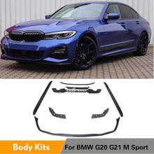 For BMW 3 Series G20 G21 M Sport 320d 330i 340i 2019+ Body Kit Front Bumper Lip Rear Diffuser Spoiler Side Skirts 2024 - buy cheap