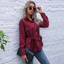 2021 Spring Women's Long Sleeve Shirts New Arrival Chic Elegant Blouses Office Lady Button Down Tops Korean Style Trend Clothes 2024 - buy cheap