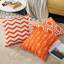 Geometric Design Waist Throw pillow case sofa Orange Cushion Covers for Sofa Car Couch Seat decorative pillow covers 2024 - buy cheap
