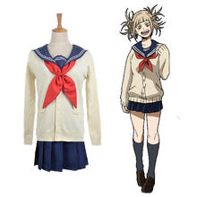 Movie My Hero Academia Anime Cosplay Costume Boku no Hero Academia Himiko Toga Uniform Women Sailor Suits with Sweaters Skirts 2024 - buy cheap