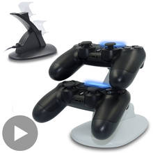 Base de carga para Sony Playstation PS4, mando PS Play Station 4 Slim Pro, cargador Dualshock 4, Control remoto de soporte 2024 - compra barato