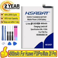 100% Original HSABAT 4900mAh HB486486ECW Battery For Huawei P30 Pro for Huawei Mate 20 Pro 2024 - buy cheap